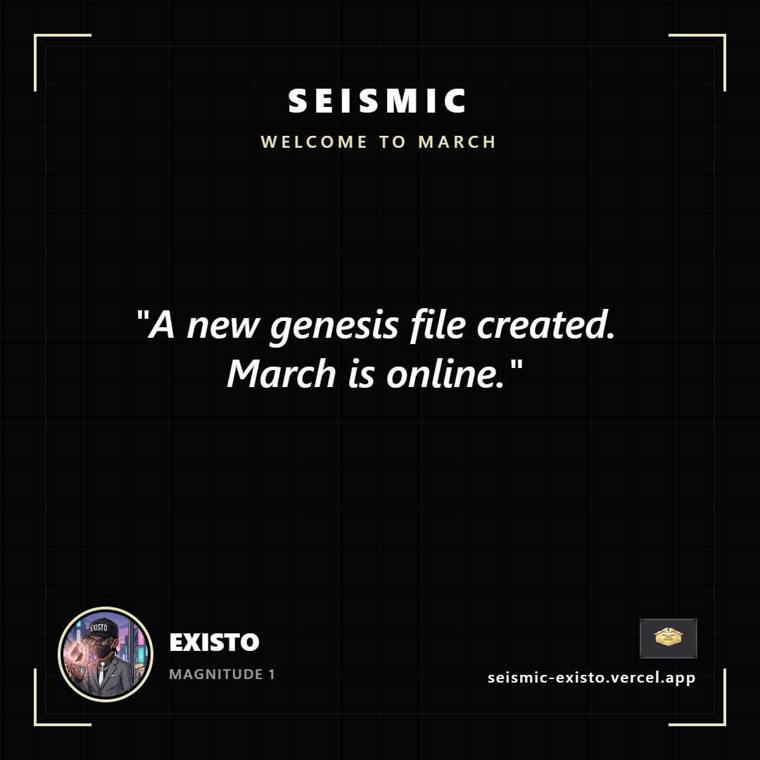 Seismic Week Greeting Generator